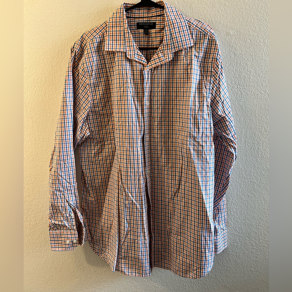 Banana Republic Mens Buttom Down Shirt Size XL,100% Cotton